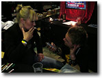 Anke beim Interview